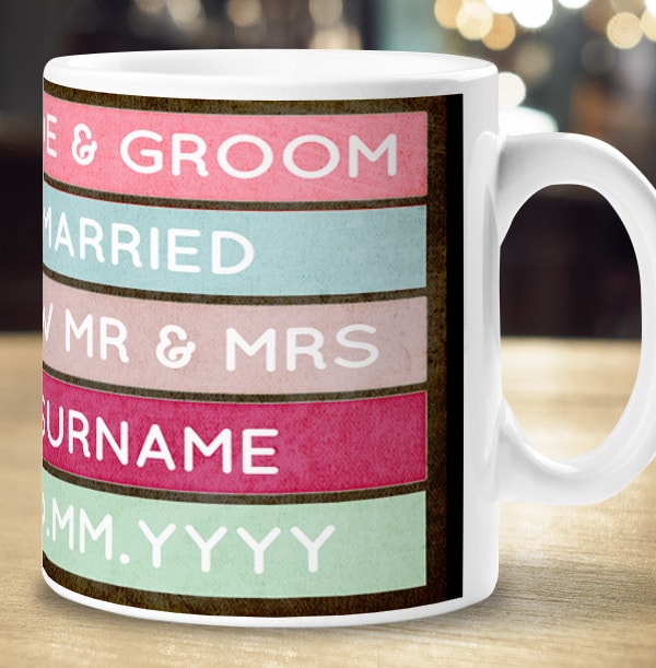 The New Mr & Mrs Personalised Wedding Mug