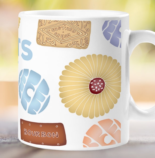 Biscuit Addict Personalised Mug