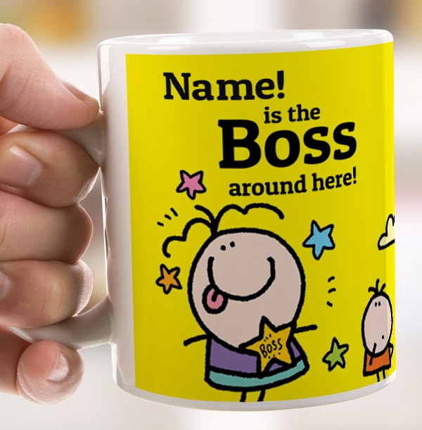 Boss Rules Personalised Mug