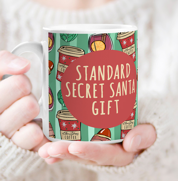 Standard Secret Santa Personalised Mug