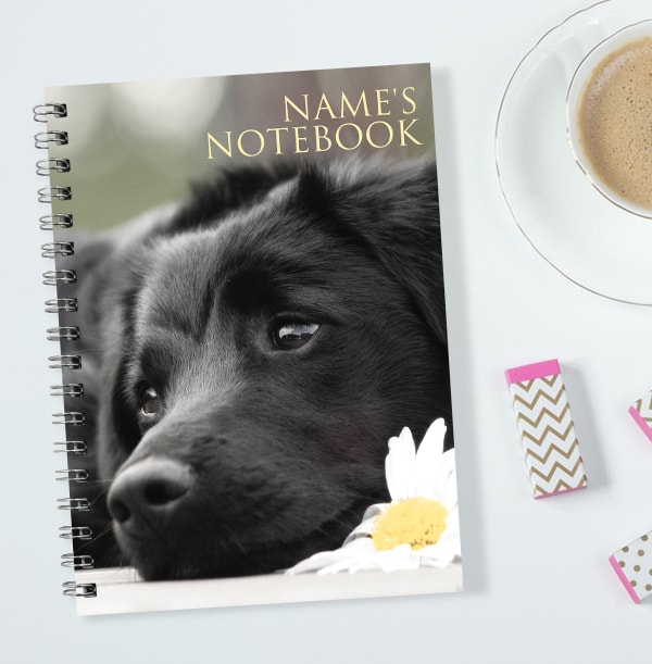 Labrador Puppy Personalised Notebook | Funky Pigeon