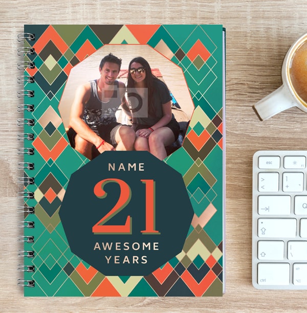 21 Awesome Years Birthday Photo Notebook
