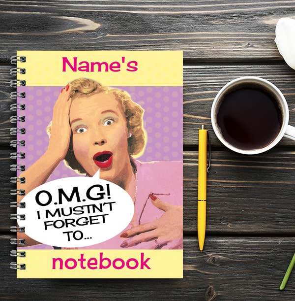 Musn't Forget Funny Personalised Notebook