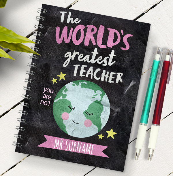 World's Greatest Teacher Personalised Notebook