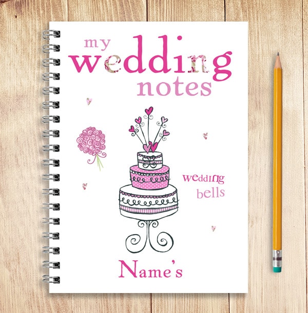 Pastel Polkadots Wedding Notebook