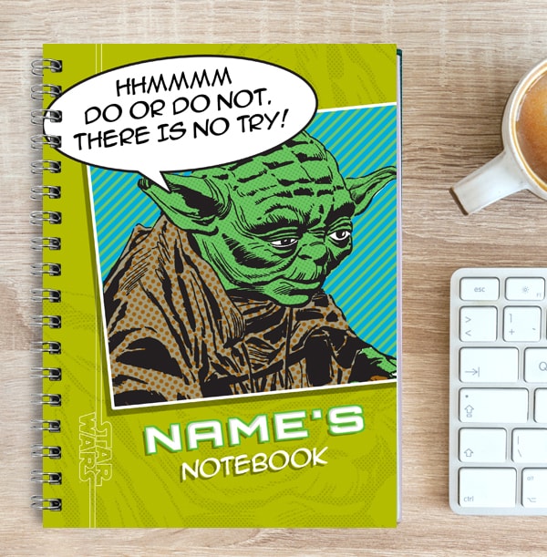 Yoda Personalised Notebook - Star Wars