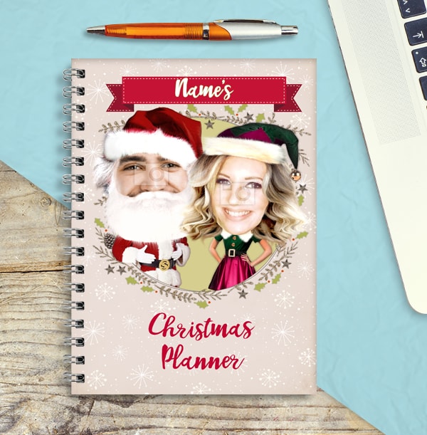 Mr & Mrs Claus Photo Notebook, Christmas Planner