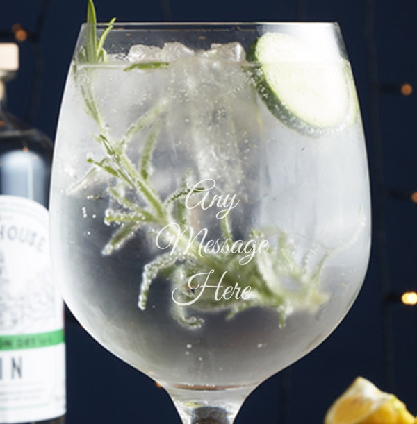 Personalised Balloon Gin Glass