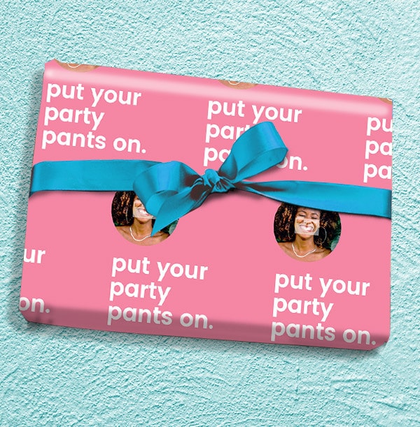 Party Pants Photo Wrapping Paper