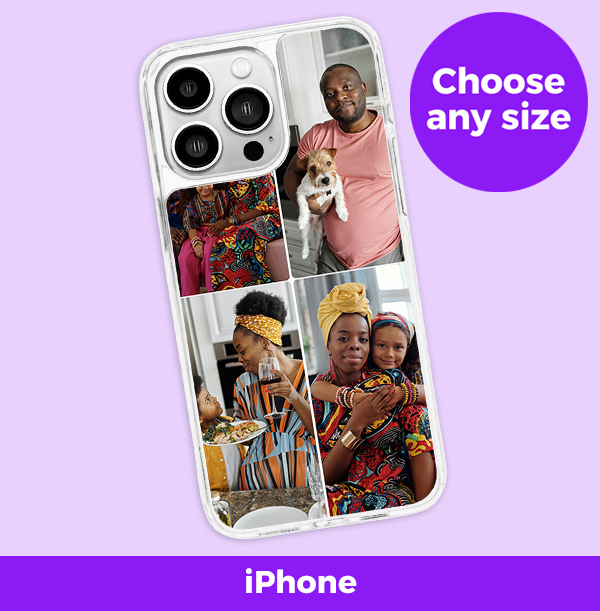 Multi 4 Photo Upload Phone Case Portrait [iphone 16 Pro Max]: retailer-supplied image