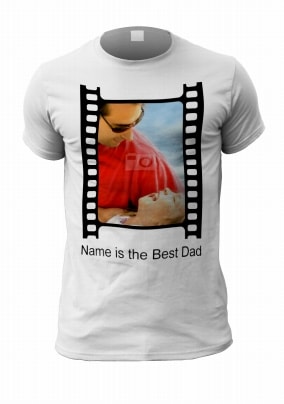 Best Dad Film Strip Men's Photo T-Shirt
