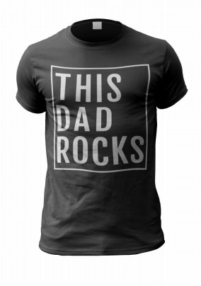 This Dad Rocks Personalised Mens T-Shirt