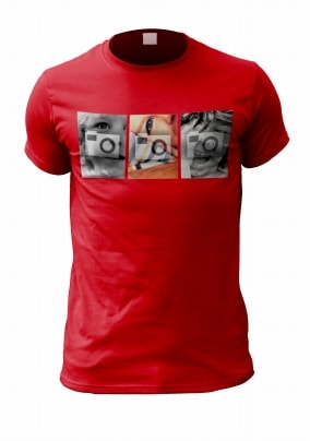 Three Photo Upload Personalised T-Shirt