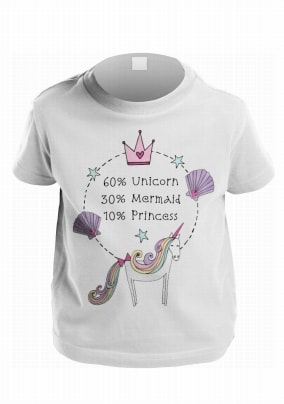 Unicorn Mermaid Princess Kids T-Shirt
