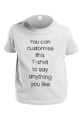 Customise your own Personalised Kid's T-Shirt