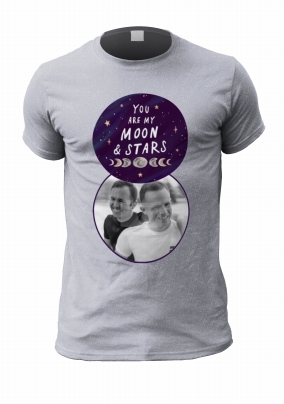 Moon and Stars Valentines Personalised T-Shirt