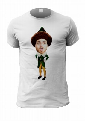 Funny Elf Yourself Men's Photo T-Shirt