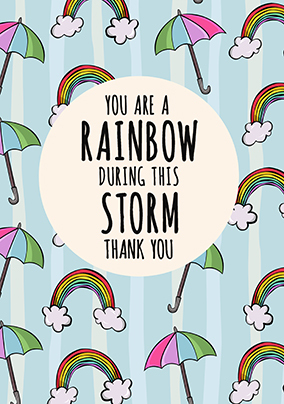 You are a Rainbow Personalised Postcard | Funky Pigeon