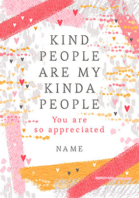 Kind People Personalised Poster