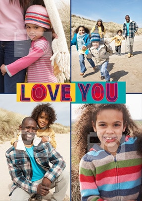 Love You Four Photo Large Poster